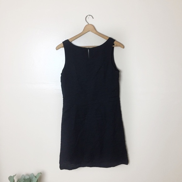 [J.Crew] Short Black Classic Sleeveless Shift Dress - Picture 6 of 7